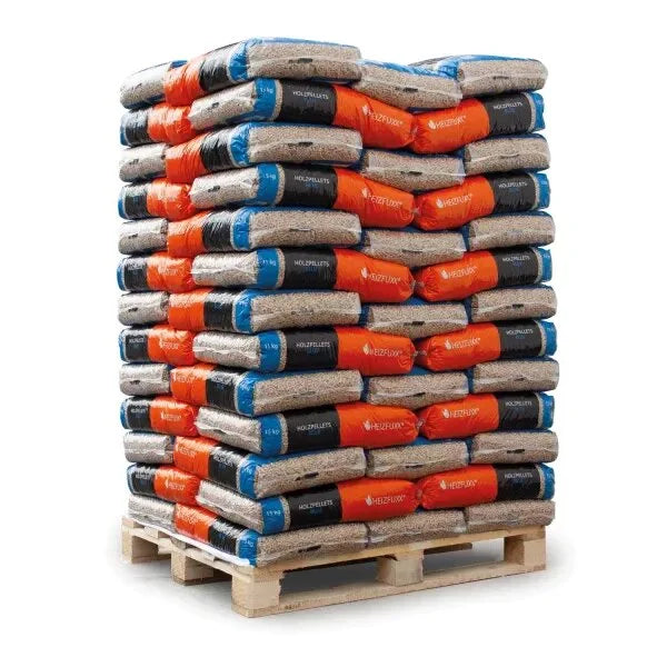Holzpellets Blue ENplus A1 – 975 kg Palette – Zertifiziert nach DIN EN ISO 17225-2